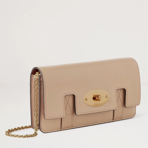 Mulberry 'East West Bayswater' in Maple Shiny Smooth Clutch - MSRP $885 - BNWT - Picture 5 of 5